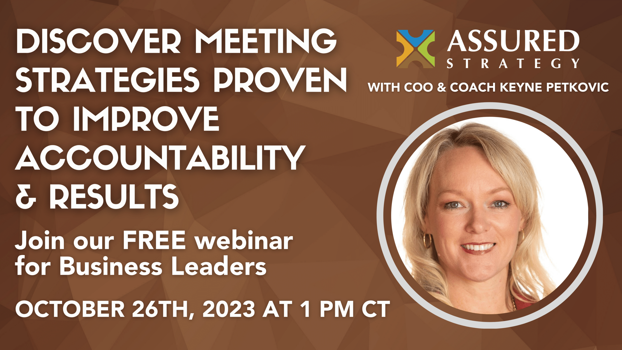Free Webinar: How to Build Accountability through Meeting Rhythms – October 26th from 1-2pm CT